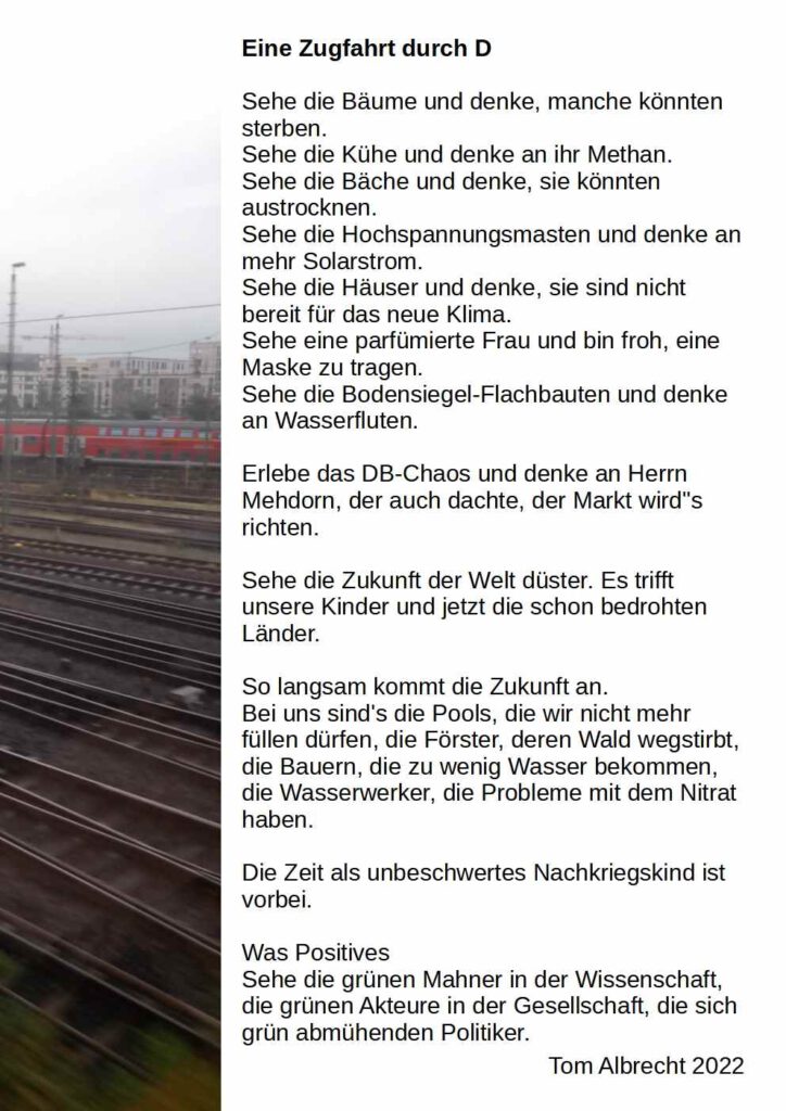 Eine Zugfahrt durch D